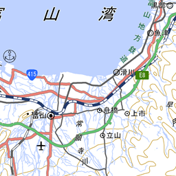 立山・雄山・浄土山の登山ルート・コースタイム付き無料登山地図