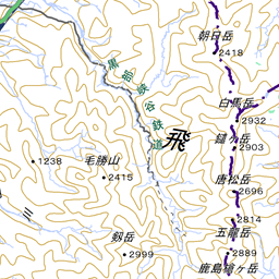 立山・雄山・浄土山の登山ルート・コースタイム付き無料登山地図 