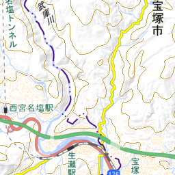 兵庫】【満願寺西山 標高361.6m/中山 標高478m】宝塚ロック