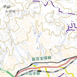 兵庫】【満願寺西山 標高361.6m/中山 標高478m】宝塚ロック