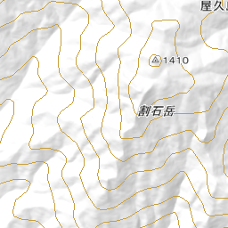 万代杉-モッチョム太郎-モッチョム岳 往復コースの地図・登山